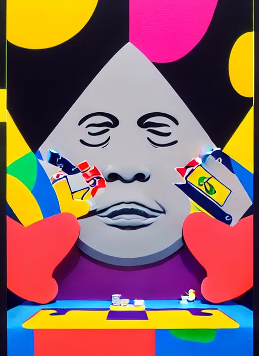 Image similar to poker card by shusei nagaoka, kaws, david rudnick, airbrush on canvas, pastell colours, cell shaded!!!, 8 k