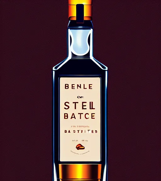 Image similar to face icon stylized minimalist bottle!! ben stiller whiskey!, loftis, cory behance hd by jesper ejsing, by rhads, makoto shinkai and lois van baarle, ilya kuvshinov, rossdraws global illumination