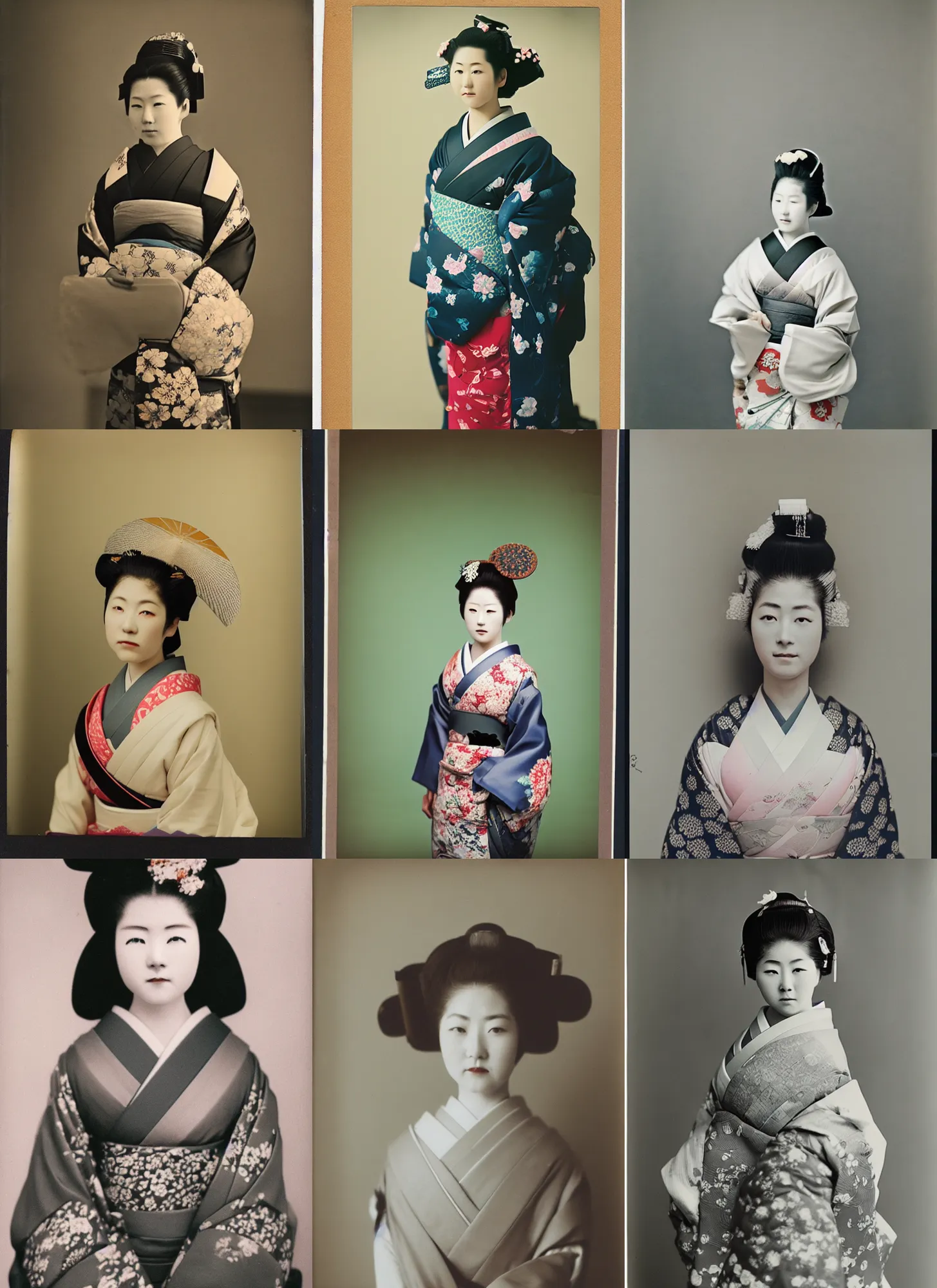 Prompt: Portrait Photograph of a Japanese Geisha FujiChrome Fortia 50