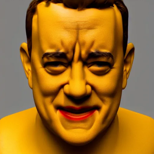 Image similar to a face made of cheese made of tom hanks, 8 k, trending on artstation, unreal engine, hyperrealistic