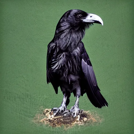 Image similar to three legged black raven, fractal image