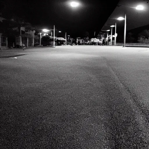 liminal parking lot, shadow figure, at night, no cars | Stable ...