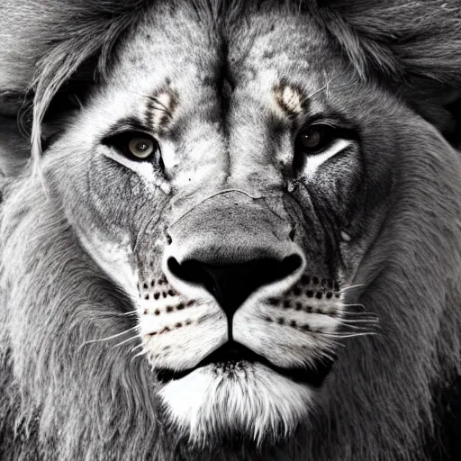 Image similar to a hybrid between a man and a lion, photography, award winning, high definition