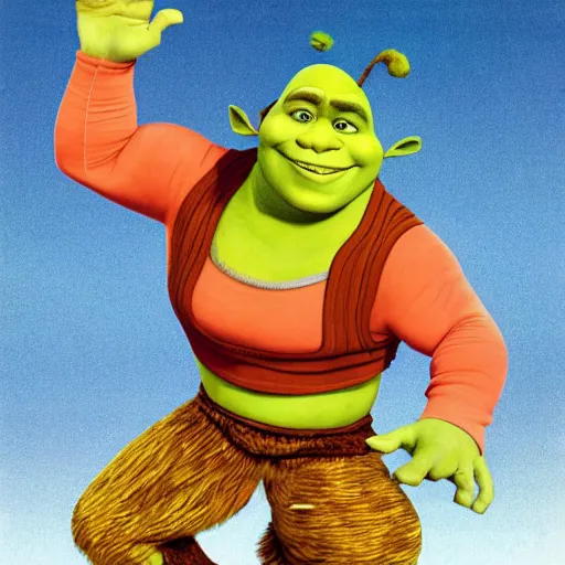 Image similar to shrek workout routine VHS cover from 1999