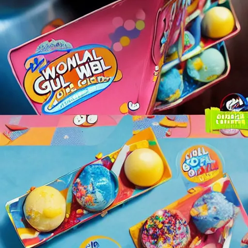 Prompt: the amazing world of gumball ice cream bar