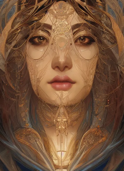 Prompt: symmetry!! asian, machine parts embedded into face, intricate, elegant, highly detailed, digital painting, artstation, concept art, smooth, sharp focus, illustration, art by artgerm and greg rutkowski and alphonse mucha, 8 k