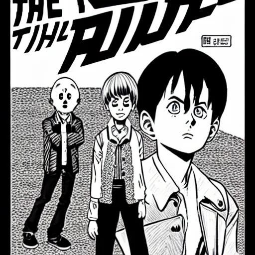 Prompt: back to the future manga by junji ito