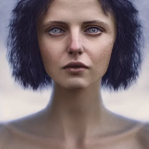 Image similar to photo portrait of a beautiful pagan scandanavian female, depth of field, zeiss lens, detailed, symmetrical, centered, by edward robert hughes, connor hibbs, annie leibovitz and steve mccurry, david lazar, jimmy nelsson, breathtaking, 8 k resolution, extremely detailed, beautiful, establishing shot, artistic, hyperrealistic, beautiful face, octane render