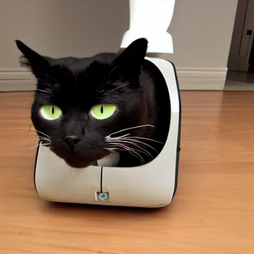 Image similar to cat as a robot