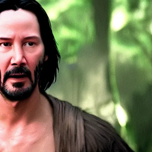 Prompt: Keanu Reeves as avatar 4K quality super realistic