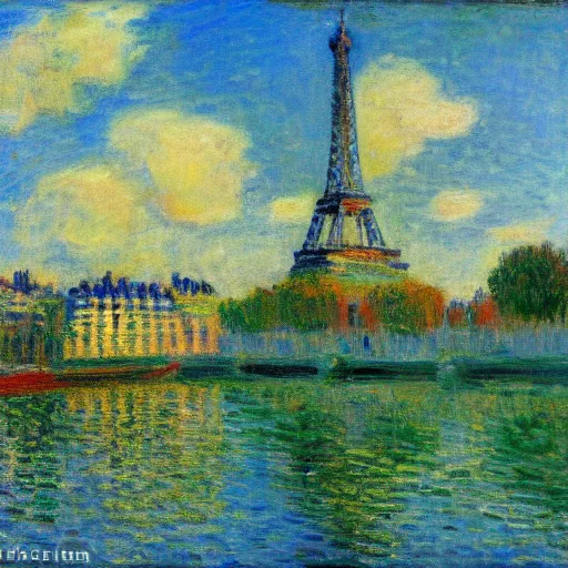 Image similar to Paris in the style of Monet