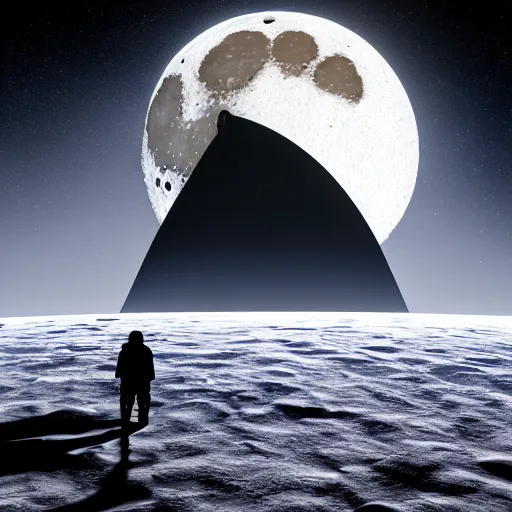 Backside of the moon, digital art, highly detailed, | Stable Diffusion ...