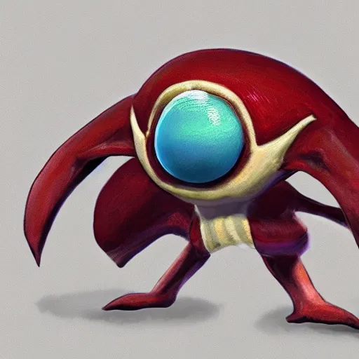 Image similar to octorok from the legend of zelda video game, realistic,