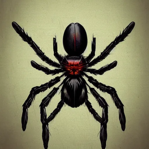 Prompt: Gigantic Spider with Fangs, fantasy art