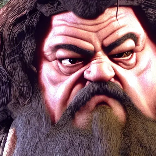 Prompt: ps 1 hagrid, low res