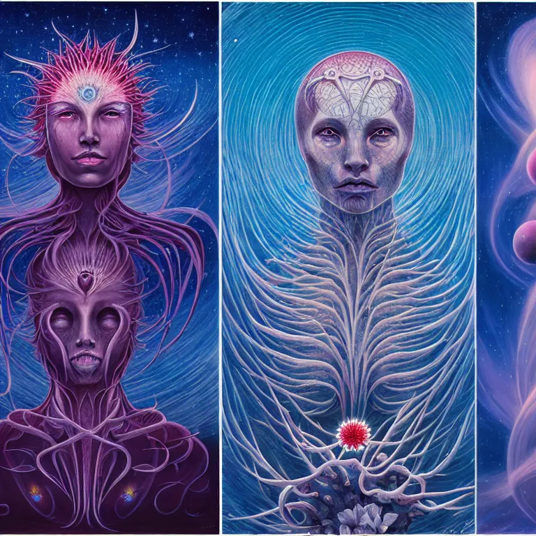 Image similar to stars of spirit, by peter rohrabacher annatto finnstark : flowers of purity, future heaven plants by leiko ikemura, and ilya kuvshinov | sparkling atom fractules of skulls and mechs deep under the spine cords, by alex grey and hr giger