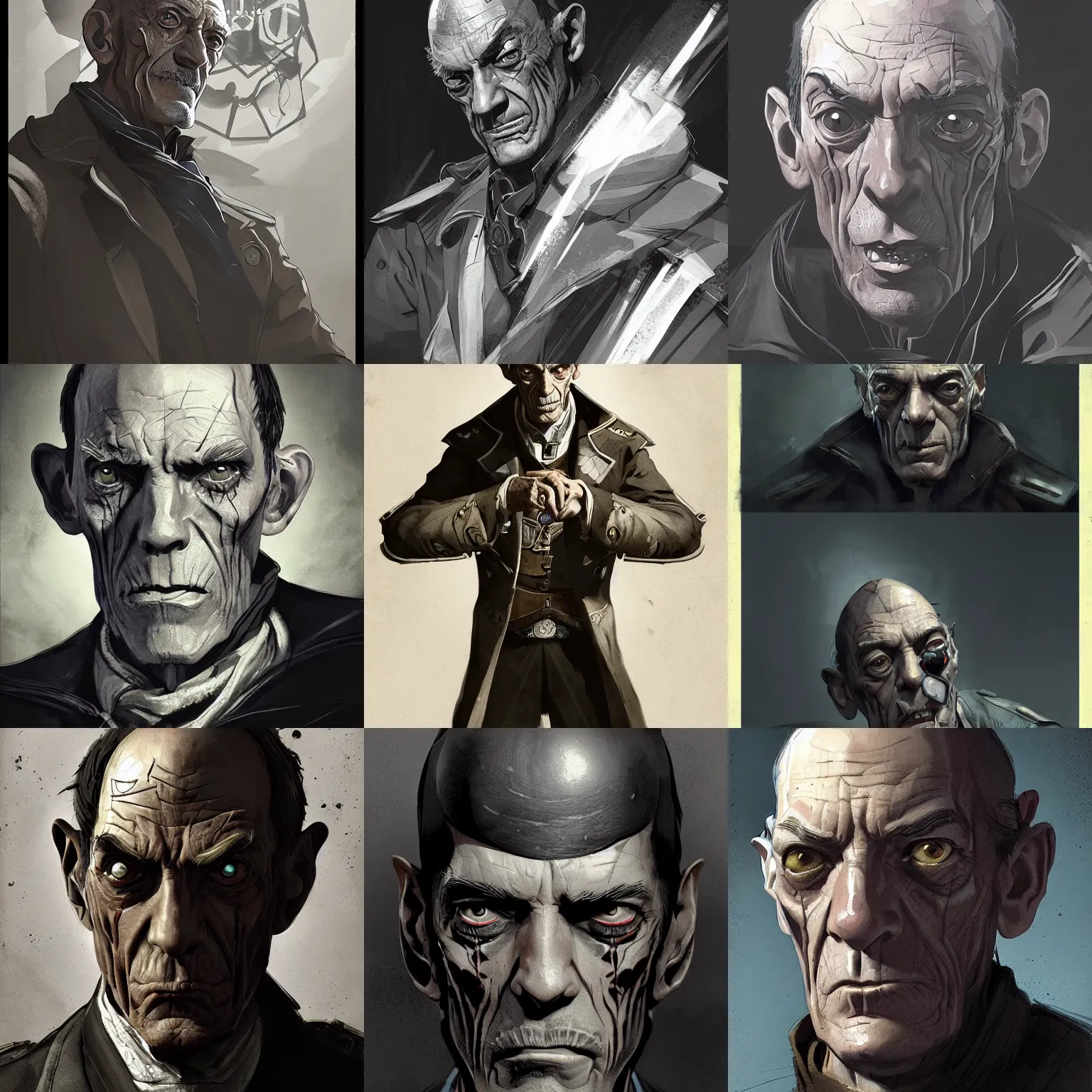 Prompt: an illustration of hector salamanca by cedric peyravernay. dishonored concept art. amazing details, dramatic lighting. stylized