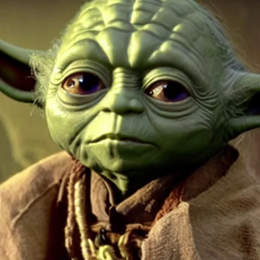 Image similar to film still of yoda in pirates of the caribbean movie 4 k