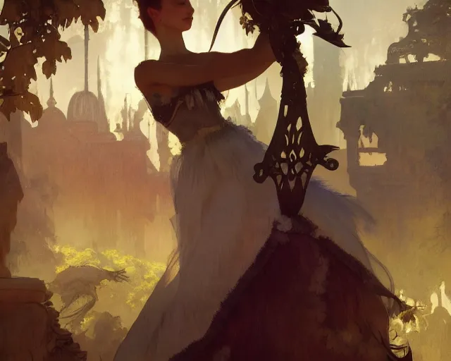 Image similar to photography of edgar degas, deep focus, d & d, fantasy, intricate, elegant, highly detailed, digital painting, artstation, concept art, matte, sharp focus, illustration, hearthstone, art by artgerm and greg rutkowski and alphonse mucha