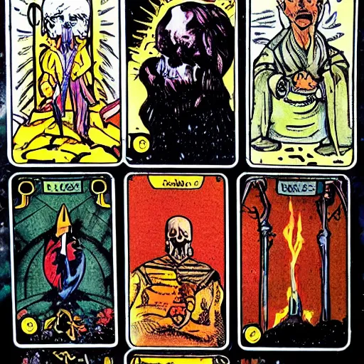 Image similar to tarot card death of Patrick stewart