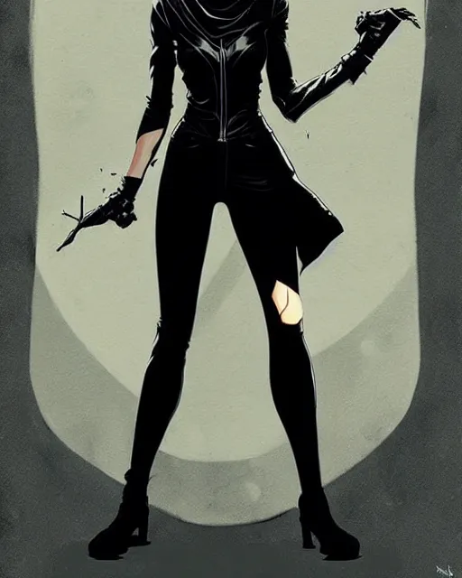 Prompt: rafael albuquerque comic art, peter mohrbacher, steve niles, phil noto, artgerm, pretty phoebe tonkin dark witch black dress, symmetrical eyes, black leather jacket, jeans, long blonde hair