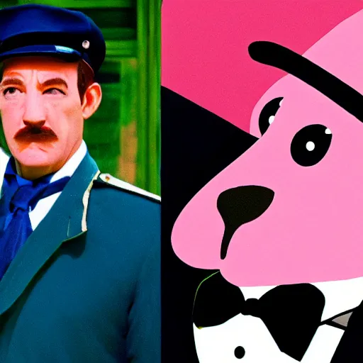 Image similar to the pink panther and inspector