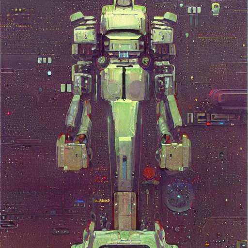 Image similar to combat mecha by beeple, gustav klimt