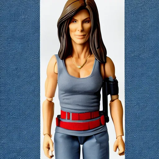 Prompt: sandra bullock action figure