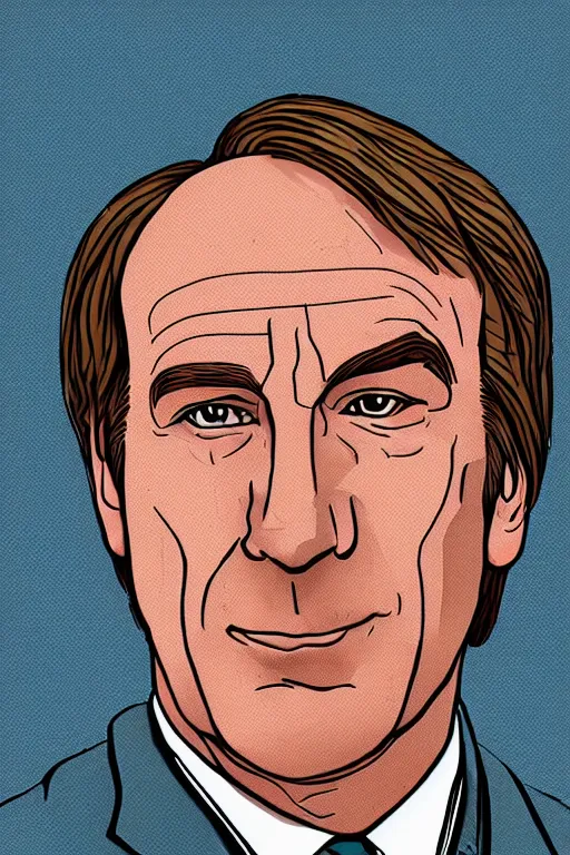 Prompt: an illustration of saul goodman in the style of mary grandpre, beautiful intricately detailed, hd