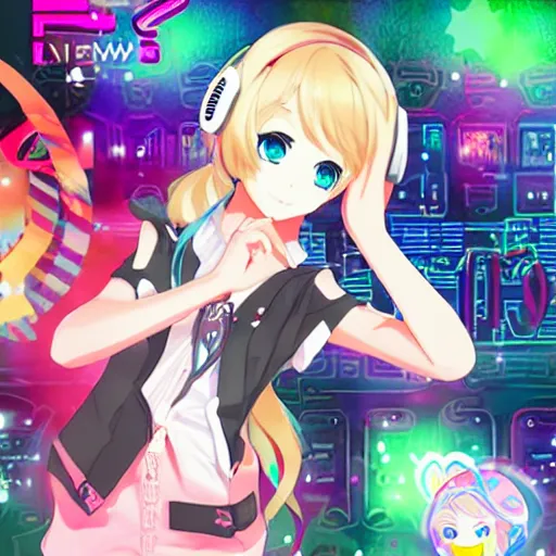 Image similar to new vocaloid 6 ai voicebank release, one person, official illustration, box art