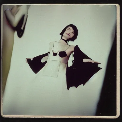 Image similar to intimate polaroid photo of bjork, vespertine