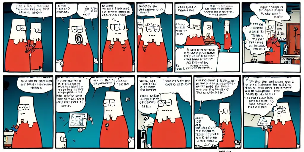 Image similar to dilbert comic strip