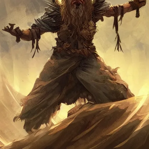 Image similar to grizzled ancient wizard character floating in a powerful action pose, concept art, hyper detailed, artstation, pinterest, anamorphic, lightroom, surreal portrait