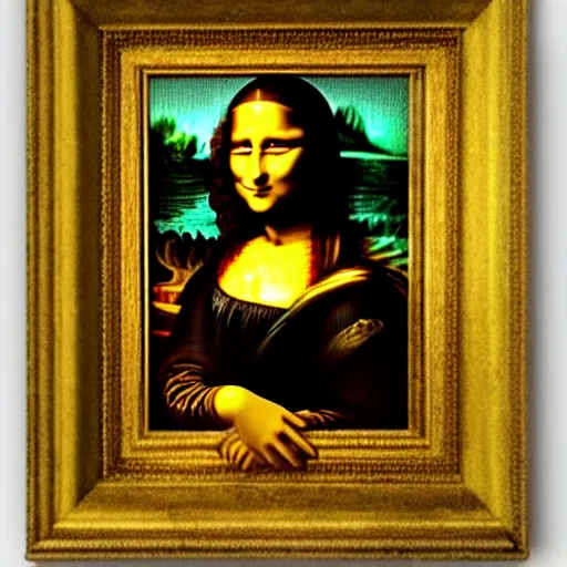 Prompt: the mona lisa by lionardo davinci