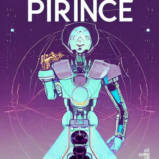 Prompt: prince robot from saga by Feng Zhu and Loish and Laurie Greasley, Victo Ngai, Andreas Rocha, John Harris
