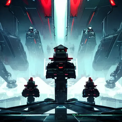 Image similar to Videogame poster, luxury advertisement, red, green and black colors. highly detailed sci-fi close-up heavy infantry troops in black armor and futuristic tanks, at devastated city in style of cytus and deemo, alien vibes, by Greg Rutkowski, set in C&C3 tiberium wars, beautiful with eerie vibes, very inspirational, very stylish, with gradients, surrealistic, dystopia, postapocalyptic, depth of field, shadows, rich cinematic atmosphere, perfect digital art, action, dybanic, dangerous journey in devastated world, beautiful dramatic dark moody tones and studio lighting, shadows, octane render, arthouse