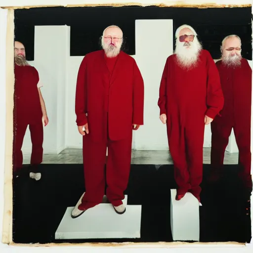 Image similar to portrait. hermann nitsch and hermann nitsch and hermann nitsch