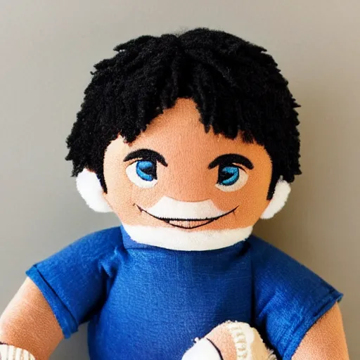 Prompt: little chayanne plush doll