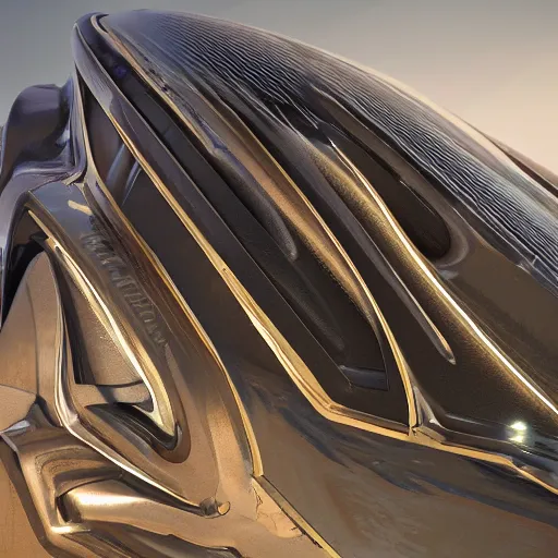 Image similar to car : motherboard forms in the style of zaha hadid architecture sci-fi futuristic setting ultra realistic photography, keyshot render, octane render, unreal engine 5 render , high oiled liquid glossy specularity reflections, ultra detailed, golden hour 4k, 8k, 16k in the style ofblade runner 2049 Cyberpunk 2077 ghost in the shell thor 2 marvel film : tilt shift: sharp focus