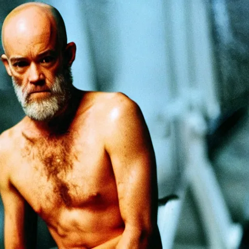 Image similar to 25 year old michael stipe as captain benjamin in apocalypse now, 8k resolution, full HD, cinematic lighting, award winning, anatomically correct