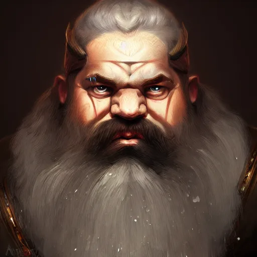 Image similar to portrait painting of a dwarven berserker, sharp focus, award - winning, trending on artstation, masterpiece, highly detailed, intricate. art by aurore folny