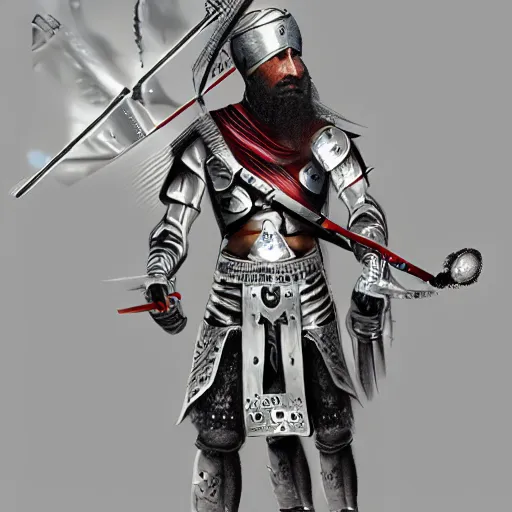 Image similar to cybernetic Sikh warrior, photorealistic