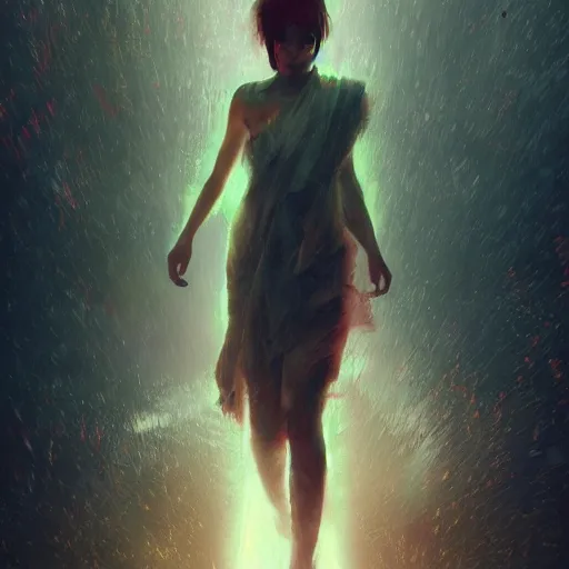 Image similar to Just living in the database as the madness of the system grows, flashback forever grown what world is this, a cult of personality by Ruan Jia, Ilya Kuvshinov, Poster Design, Very Epic, highly detailed, Trend on artstation, Digital 2D