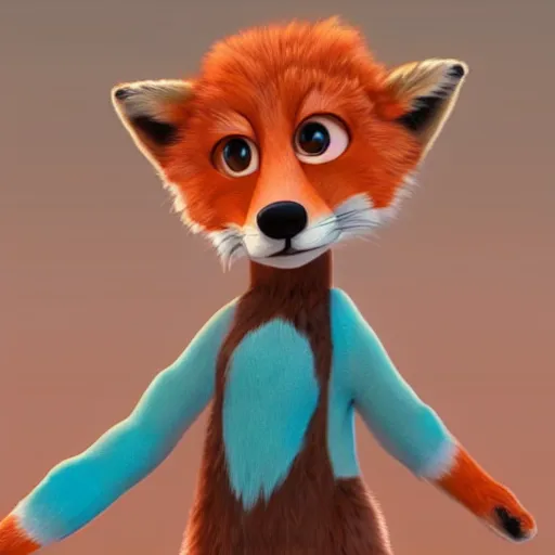 a furry fox fursona, pixar style | Stable Diffusion | OpenArt