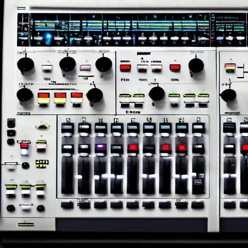 Image similar to a TB303, a TR909, A Moog Synthesizer