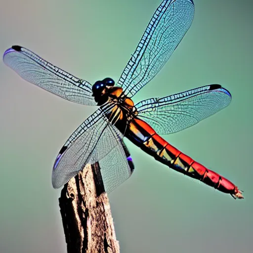 Image similar to a dragonfly - cat - hybrid, animal photography