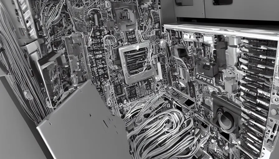 Image similar to the inside of a computer only organic, photo - realistic, detailed