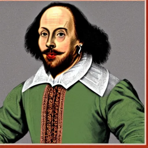 Prompt: William Shakespeare as a Twitch streamer