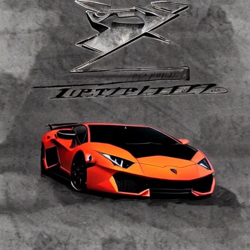 Prompt: lamborghini artistic cover