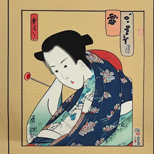 Image similar to ukiyoe painting